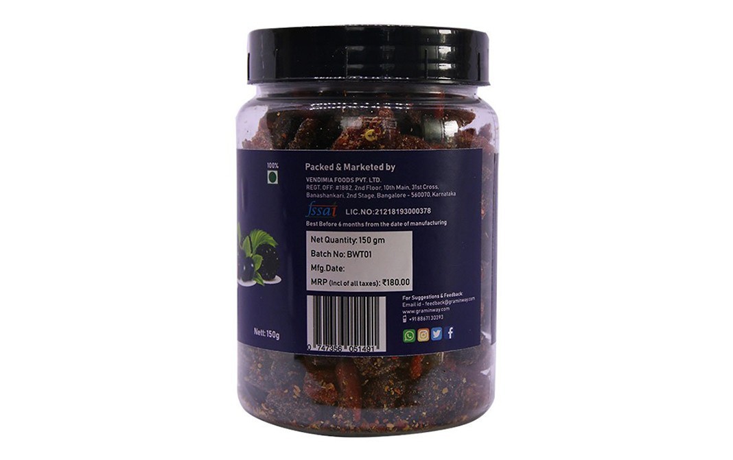 Graminway Berries with Twist    Plastic Jar  150 grams